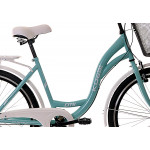 Mestský bicykel 26" Kozbike K24 3 prevodový Modro biely